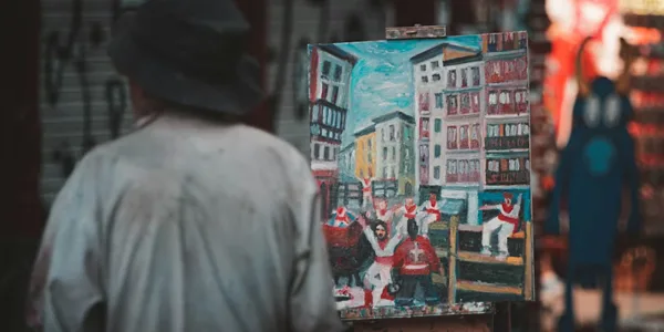 Kanvas Tablo - Şehir Silüeti 60x90